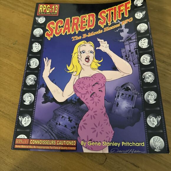 SCARED STIFF: THE B-MOVIE HORROR RPG (RPG-13 B-MOVIE GAME By Gene Stanley VG - Picture 4 of 7